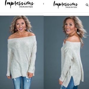 Women’s Off-shoulder sweater